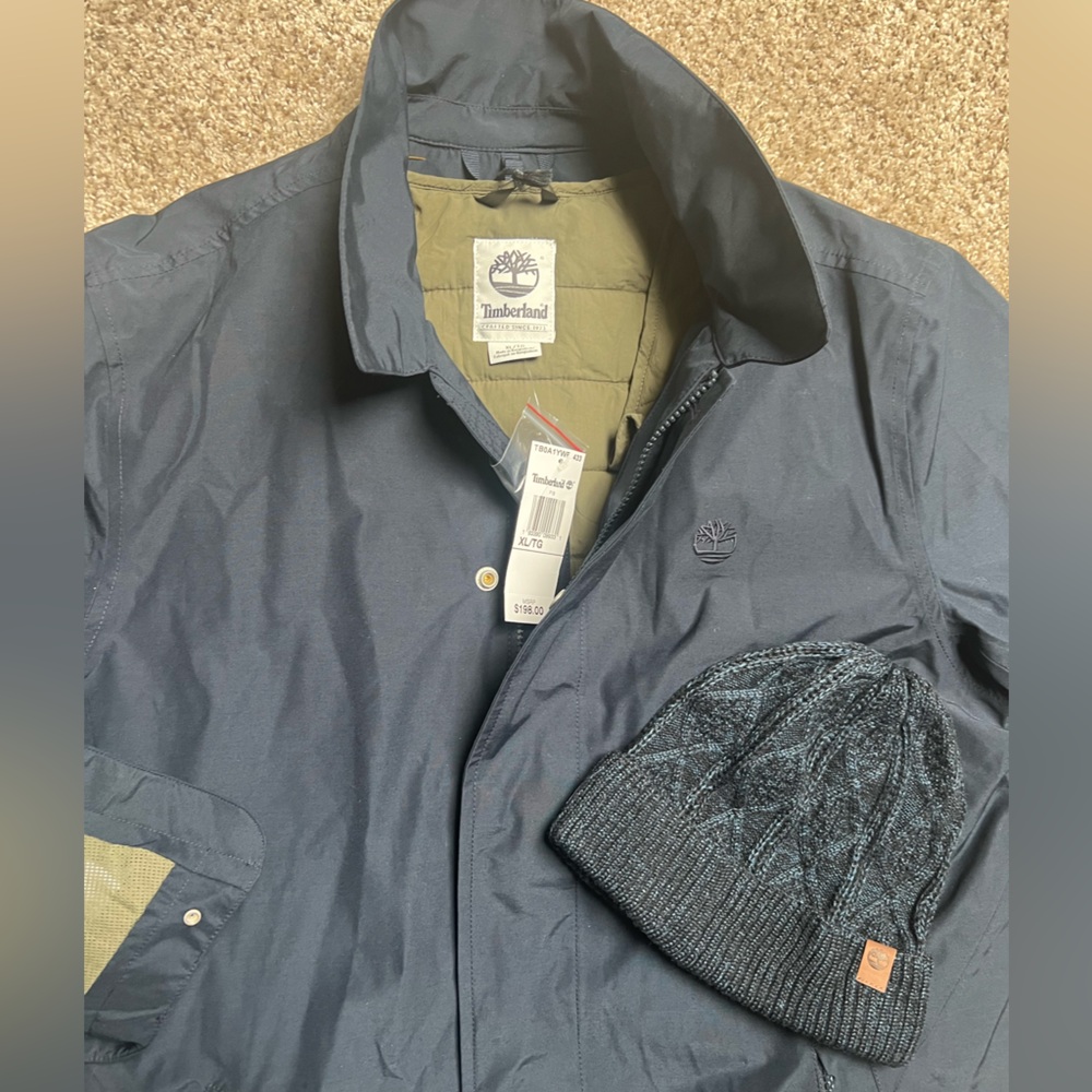 Timberland Blue Waterproof Jacket XL  Outdoor Mens - BRAND NEW